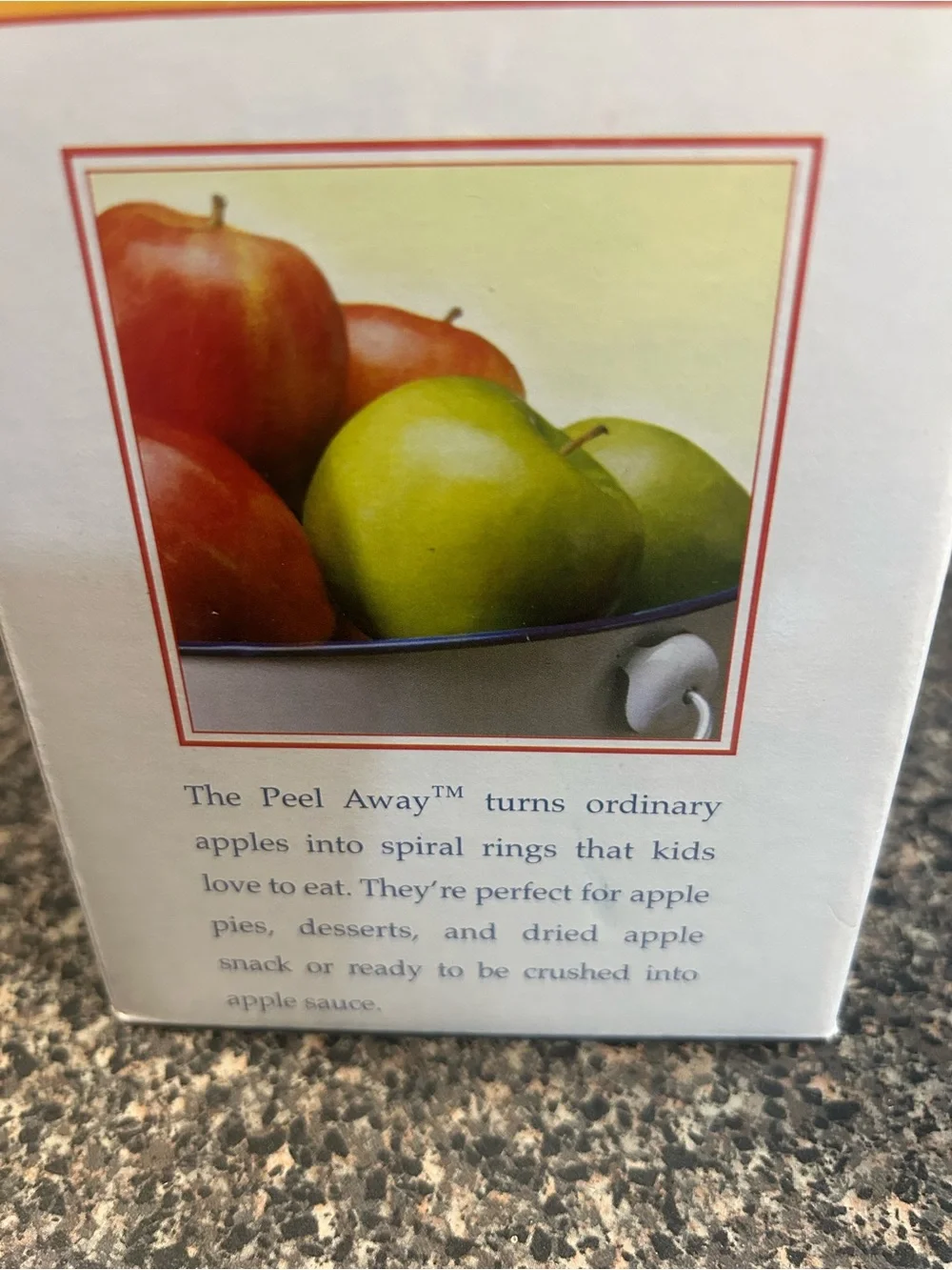 NWT Back to Basics Red Apple Peeler - Manual Apple Peeler